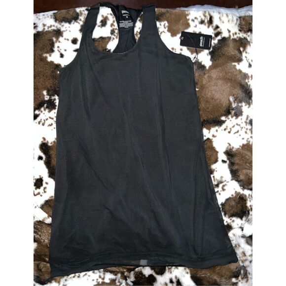 Peach Black Hinata Mesh Dress - Picture 3 of 4